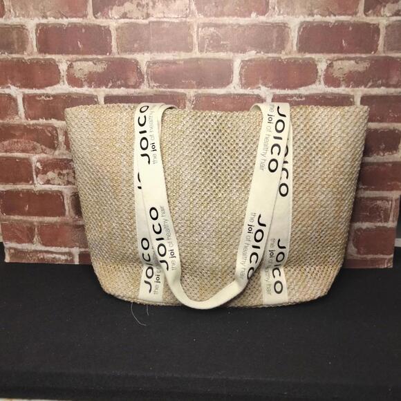 JOICO Straw Tote Bag Beach Market Shoulder Bag Joi of Healthy Hair - Picture 2 of 8